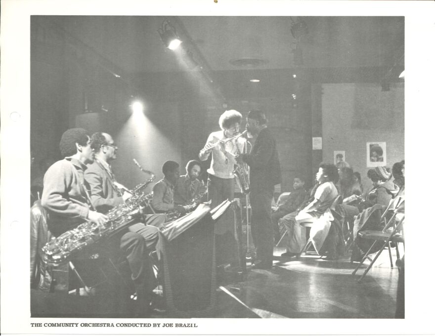 Joe BRazil directing the Black A