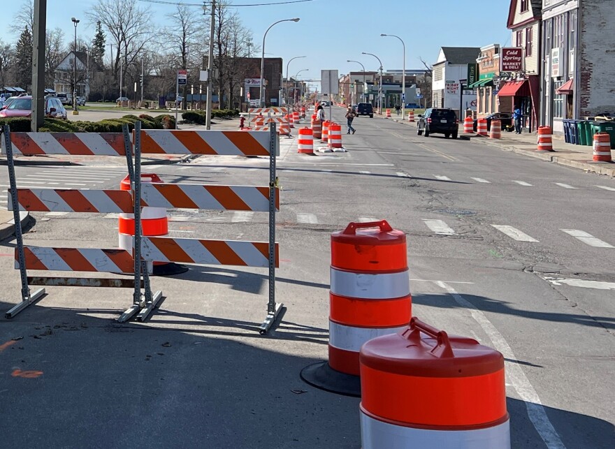 Construction has begun on the Jefferson Avenue Streetscape project. Over the next two years, it's expected that all of Jefferson -- from Main Street to Swan Street -- will have new sidewalks, lighting, curbs and paving. 