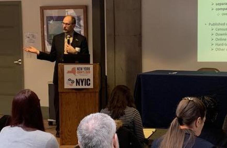 The New York Counts 2020 Coalition and the City of Syracuse held a conference this week with local community organizers. TOM MAGNARELLI / WRVO PUBLIC MEDIA