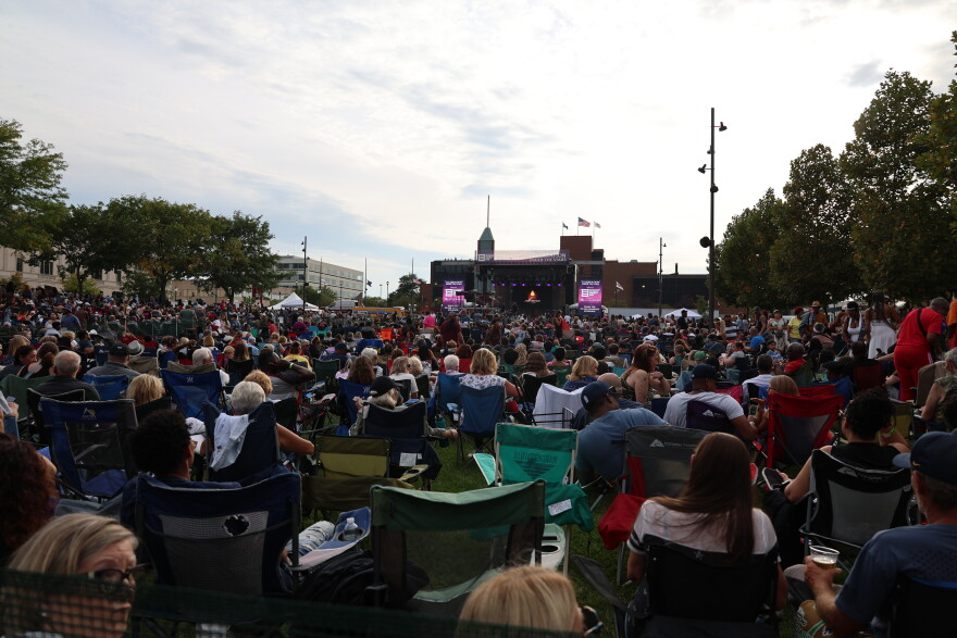 The Celebration Under the Stars crowd Saturday as seen from the back.