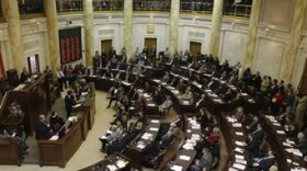 The Arkansas House of Representatives chamber.