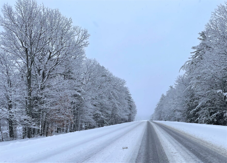 An isolated stretch of I-93 in New Hampshire this week. March 4, 2023.