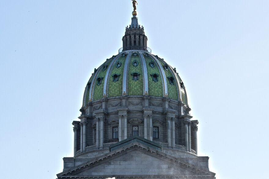 The Pennsylvania Capitol in Harrisburg.