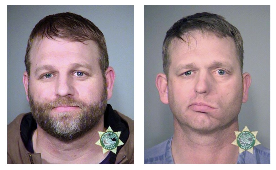 From left: Nevada rancher Cliven Bundy, his sons Ammon and Ryan, and Ryan Payne.