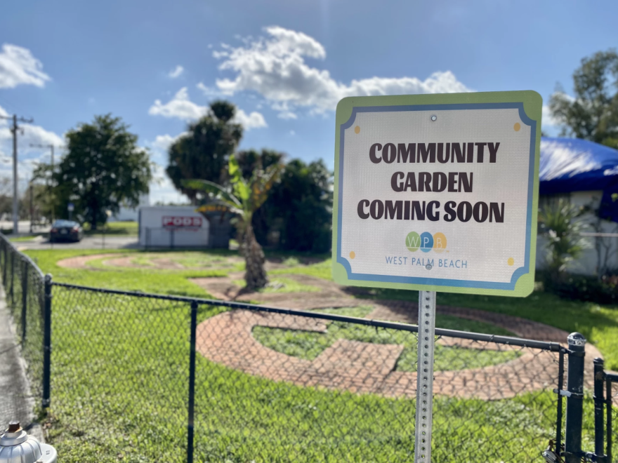 An available plot of land for a community garden at the Gloria Y. Williams Multicultural Center. Part of FAMU's Cooperative Extension Program.