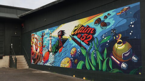 Claim 52 owner Jeremiah Marsden said he hopes to add a mural to its Newport location, as it has at its Eugene location. Picture taken February 26, 2026.