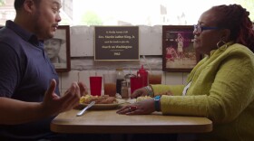 A still from the Netflix series <em>Ugly Delicious</em>.