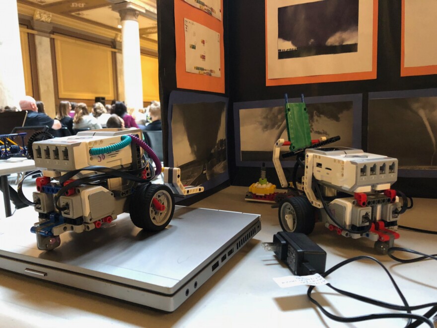 At the IDOE's announcement Friday, students showcased their STEM based projects.