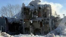 Aftermath of a fire in Wakefield