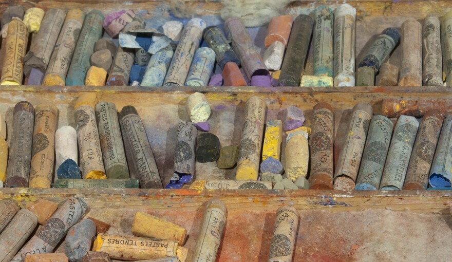 Six years before Cassatt died she gave these boxes of chalk pastels to Electra Webb Bostwick, the 10-year-old granddaughter of her New York friend and patron Louisine Havemeyer. <a href="http://media.npr.org/assets/img/2014/09/22/marycassattpastels-05_archive.jpg">Click here for a closer look.</a>