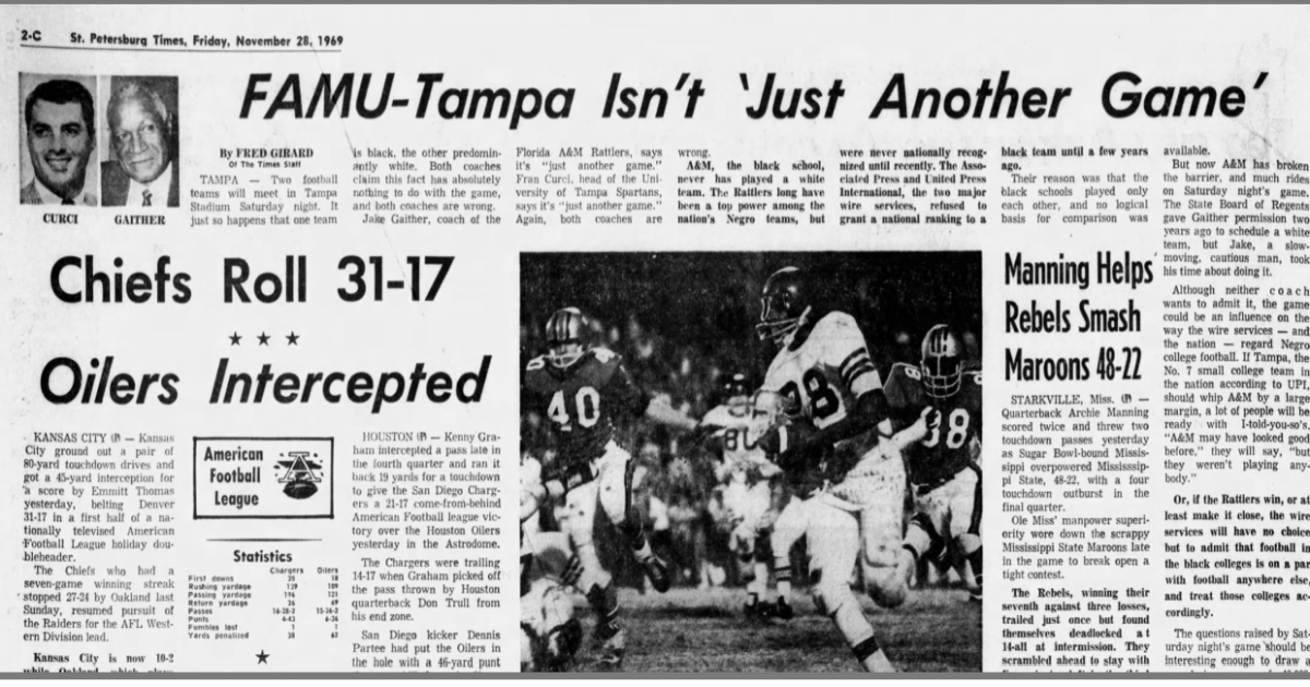 Fifty Years On Remembering The Tampa Football Game That Broke