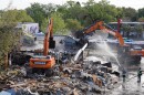 Excavators demolishing the Pulse nightclub building.