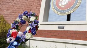 On Saturday, March 19, 2022, a wreath was placed at the Freedom Fountain in Jacksonville, NC by members of the Onslow Civic Affairs Committee to honor the four Marines who died in the Osprey crash in Norway.