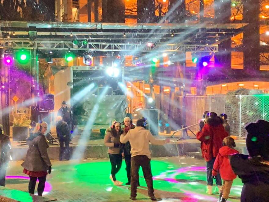 The Silent Disco returns to downtown Ithaca this weekend and next!