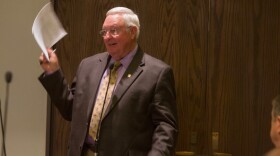 State Rep. Steve Kouplen speaks during an interim legislative study at the Oklahoma state Capitol in Oklahoma City Tuesday.