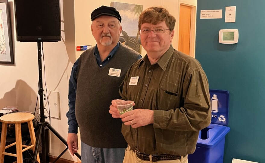 Host George Scheibner and Station Manager Kevin Crane