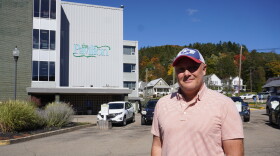 Gregory Spako stands in front of The Pavilion, a skilled nursing facility in Bradford, Pa. Spako wants to raise awareness about the quality of the building and its staff in hopes of either preventing its closure or bringing back care someday. 