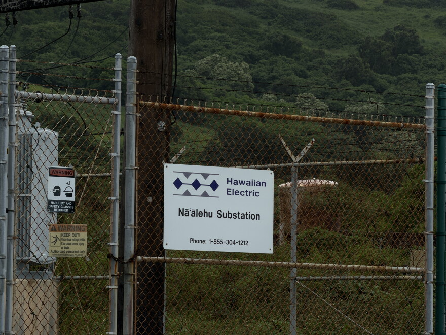 HECO's Nāʻālehu substation on Hawaiʻi Island on Sept. 25, 2026.