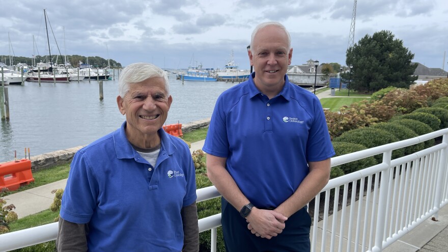 Howard 'Mickey' Weiss (left), Founder of Project Oceanology and Andrew Ely, Executive Director of Project Oceanology