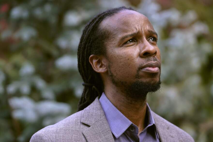 Ibram X. Kendi, director of Boston University's Center for Antiracist Research, stands for a portrait. (Steven Senne/AP)