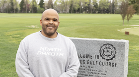 Kyle Myers, athletics operations director and general manager of the University of North Dakota's Ray Richards Golf Course, is the author of Beating MS: Lessons in Resilience, Reinvention and Leadership. Diagnosed with Multiple Sclerosis at age 14, Myers has built a career in athletics while inspiring others through his story of perseverance.