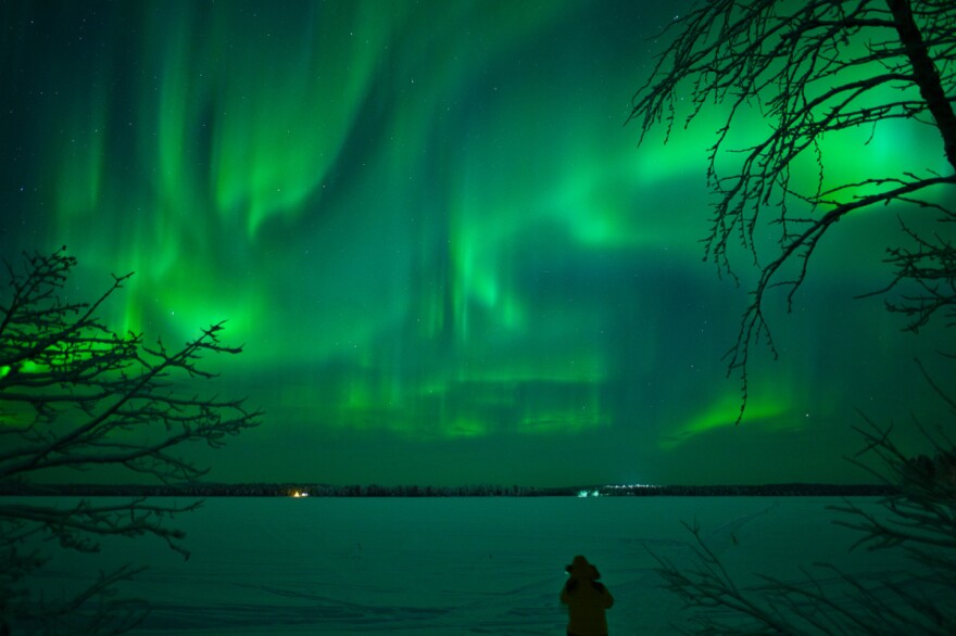 Earth's magnetic field is particularly strong at the poles. When this field reacts with certain particles, it creates impressive light displays