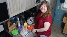 Woman preparing lunch