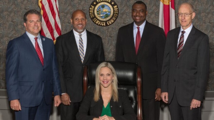 The Florida Public Service Commission is pictured. Gabriella Passidomo will be joining the commission after an opening was created when Commissioner Julie Brown (center, seated) left for another state appointment.
