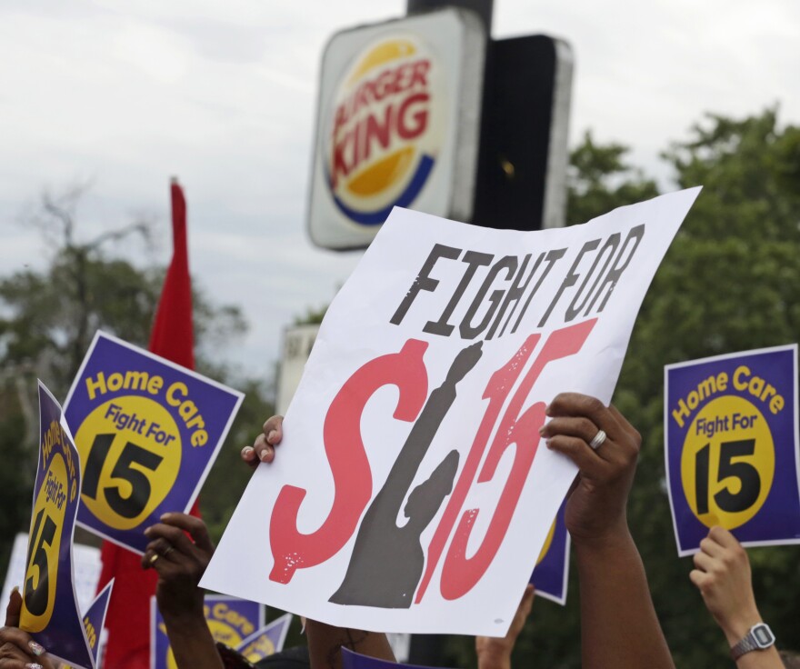 Fight for $15 rally