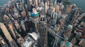 An aerial view One World Trade Center in Lower Manhattan, Sept. 8, 2016 in New York City. (Drew Angerer/Getty Images)