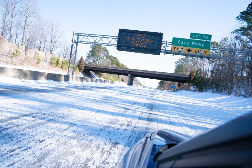 A snowfall that began late Saturday coated Raleigh, drawing eager sledders to Dix Park on Sunday to enjoy the winter weather.