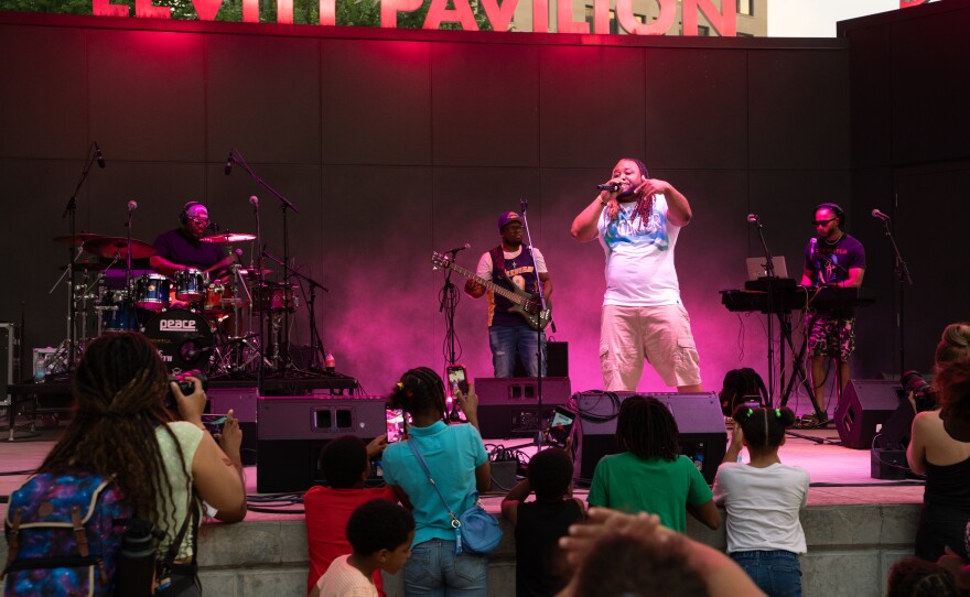 K. Carter performs at For Dayton By Dayton on Saturday, June 14, 2025.