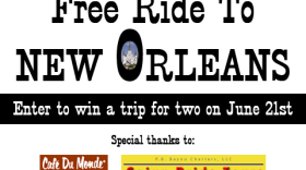 Nola special thanks logo "win a trip!"
