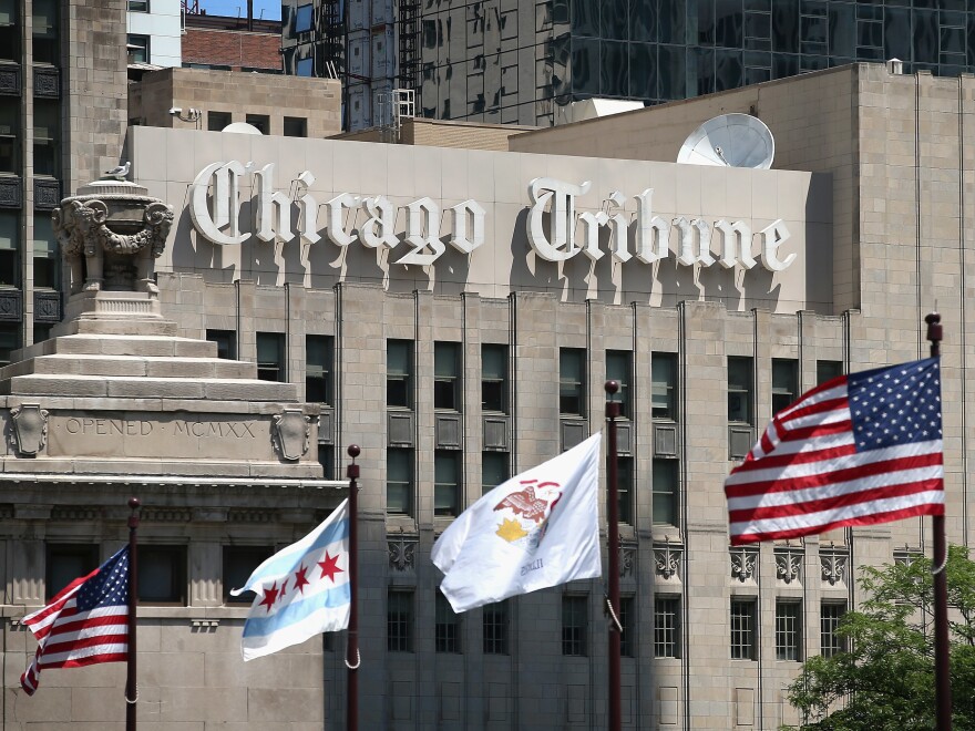 Organizers of a newsroom union at the <em>Chicago Tribune </em>have given the <em>Tribune</em>'s parent company, Tronc, a day to voluntarily recognize the guild and start to negotiate a contract.