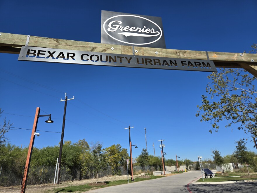 This main entrance sign greets visitors to the farm