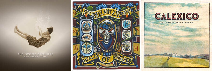 Album Covers: The Wood Brothers, Squirrel Nut Zippers, Calexico