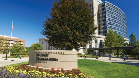 Consumers Energy corporate headquarters in Jackson.