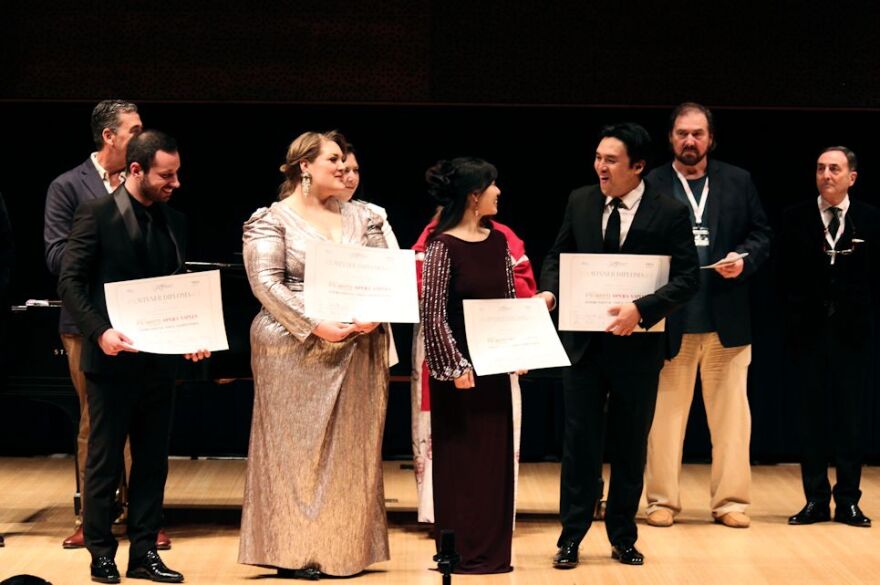 Voice Competition winners react to news that they'll be receiving contracts to perform next season at Florida Grand Opera.