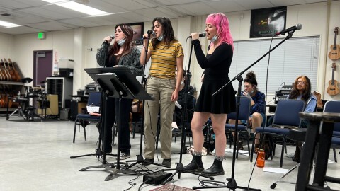 From left to right: Alyssa Jade, Ilani Welsh-Johnson, Sierra Hall will be performing as part of the Amy Winehouse tribute.