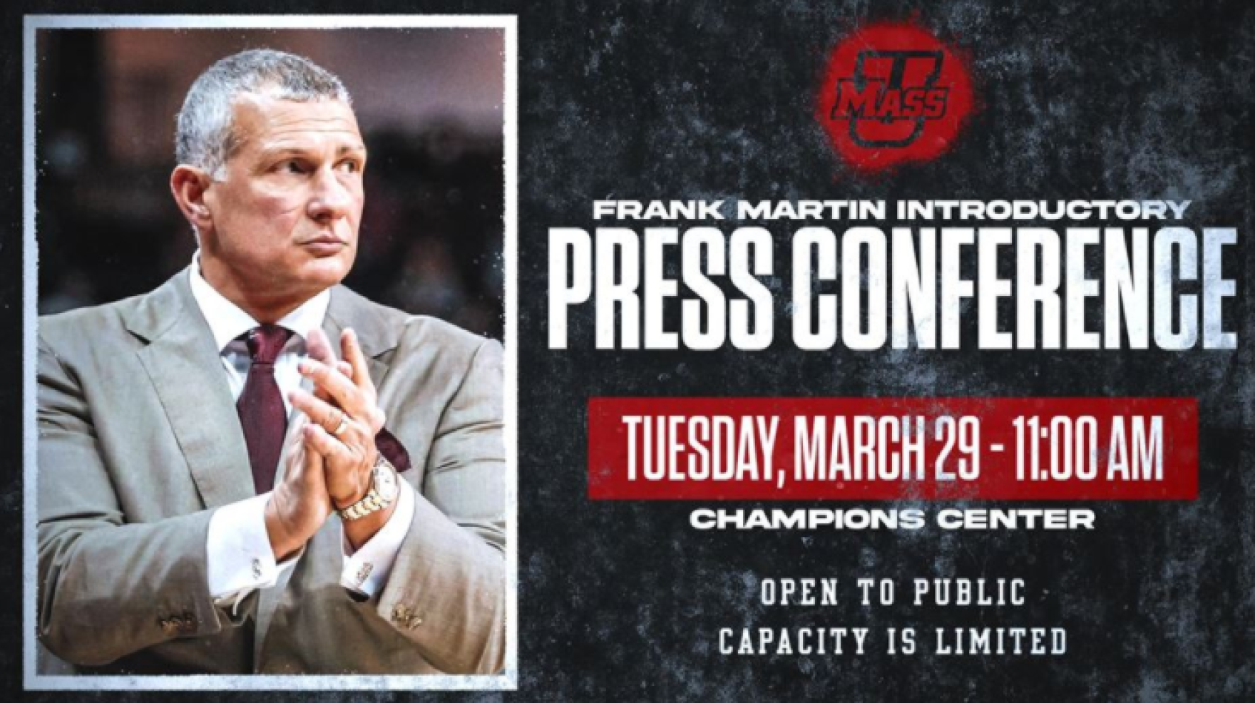 New UMass men's basketball coach Frank Martin pledges "relentless