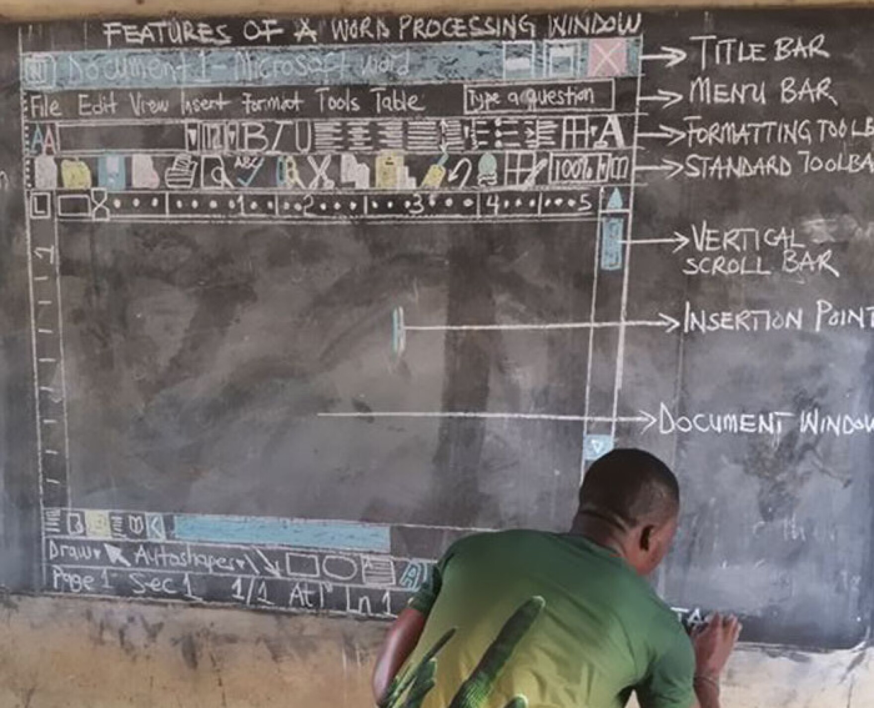 Computer Teacher With No Computers Chalks Up Clever Classroom Plan | WRKF