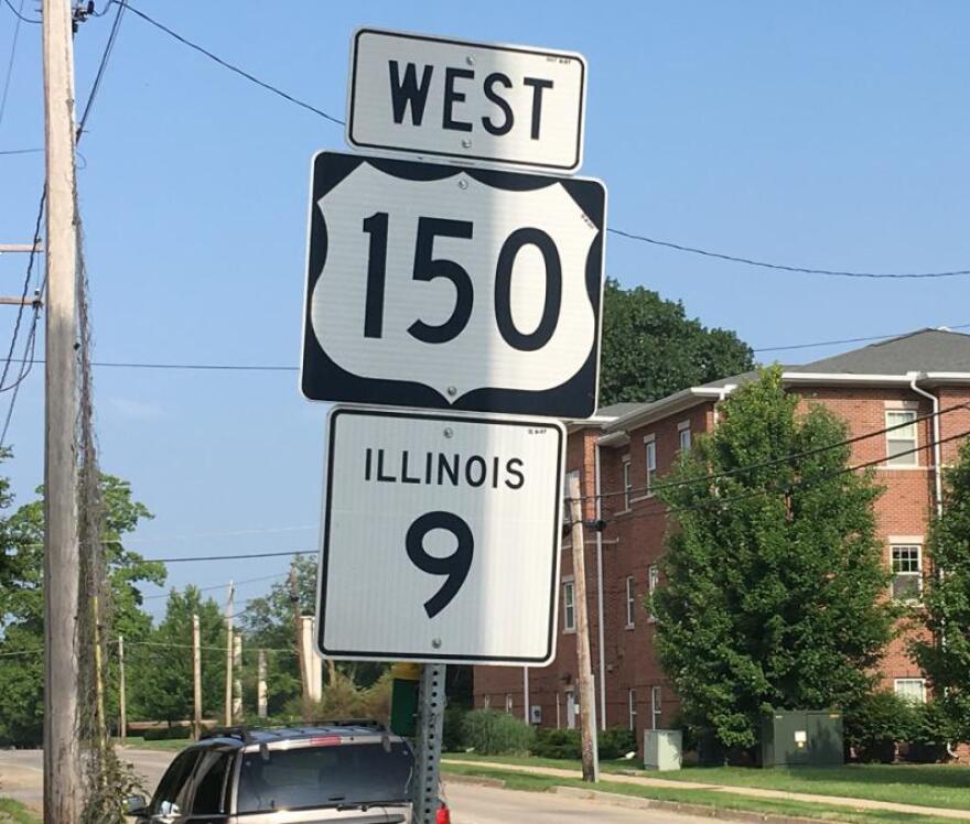 Route 9 street sign