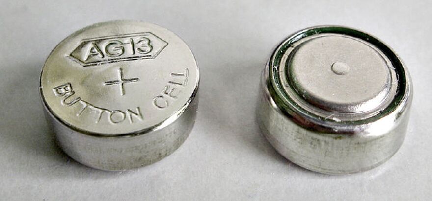 Physicians say button batteries are a potential hazard for small kids.