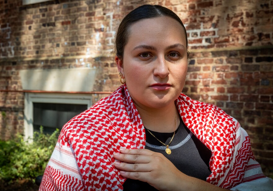 In spring 2024, pro-Palestinian demonstrators set up an encampment on UNC-Chapel Hill’s campus, leading to counter protests and intense clashes with campus law enforcement. Laura Saavedra Forero is a pro-Palestinian protester who lost a prestigious scholarship as a result of her participation in protests.