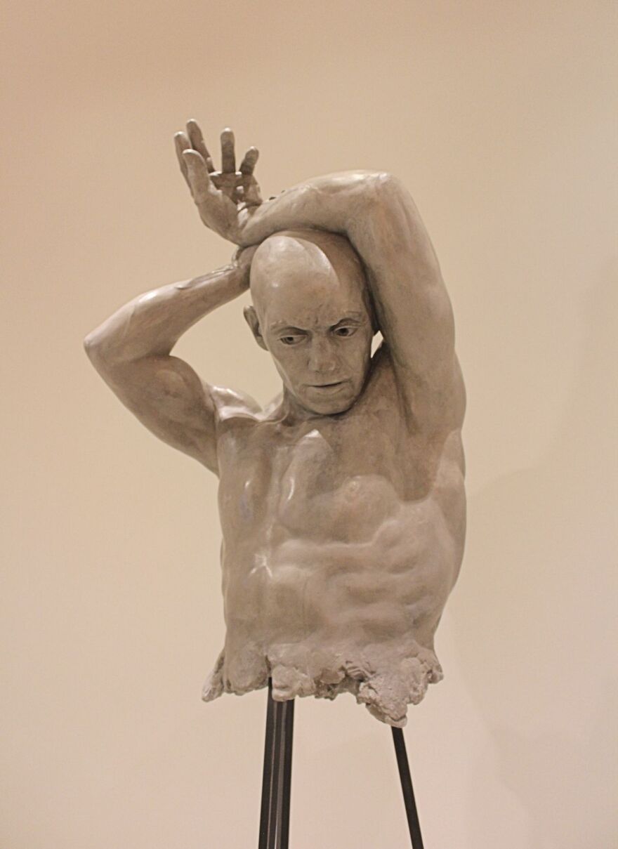 Brett Harvey’s gypsum and steel study 'Opulent.'