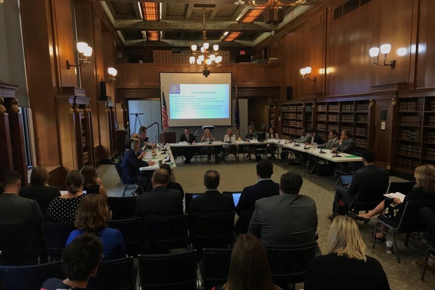 The Governor's Workforce Cabinet meeting on Aug. 15, 2019.