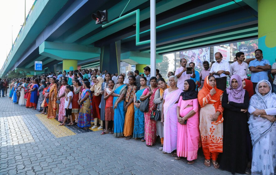 Millions of women joined hands along a highway in Kerala to form a "women's wall" on New Year's Day. For participants, the goal is gender equality.