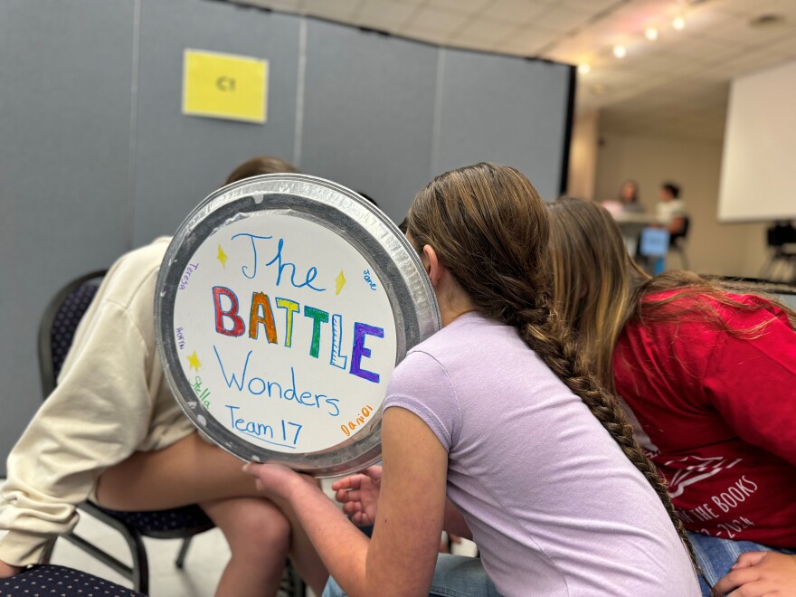 Competitors confer in their teams at Santa Barbara County Battle of the Books