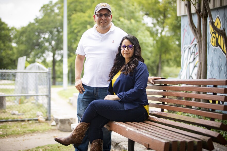 Jason Rubio and Diana Anzaldua started AYUDA, an errand service geared toward Latinos in Austin.