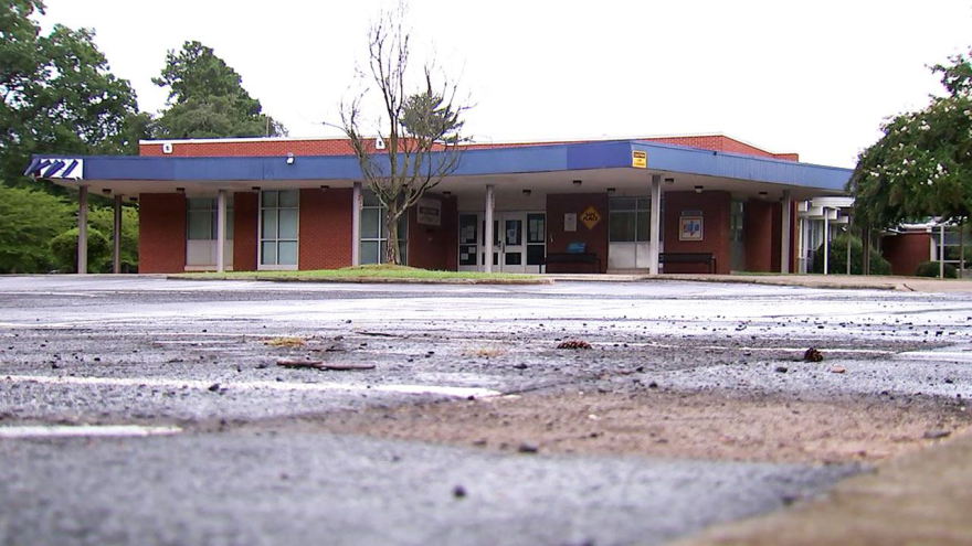  The former Smith school and office building at 1600 Tyvola Road is now vacant.
